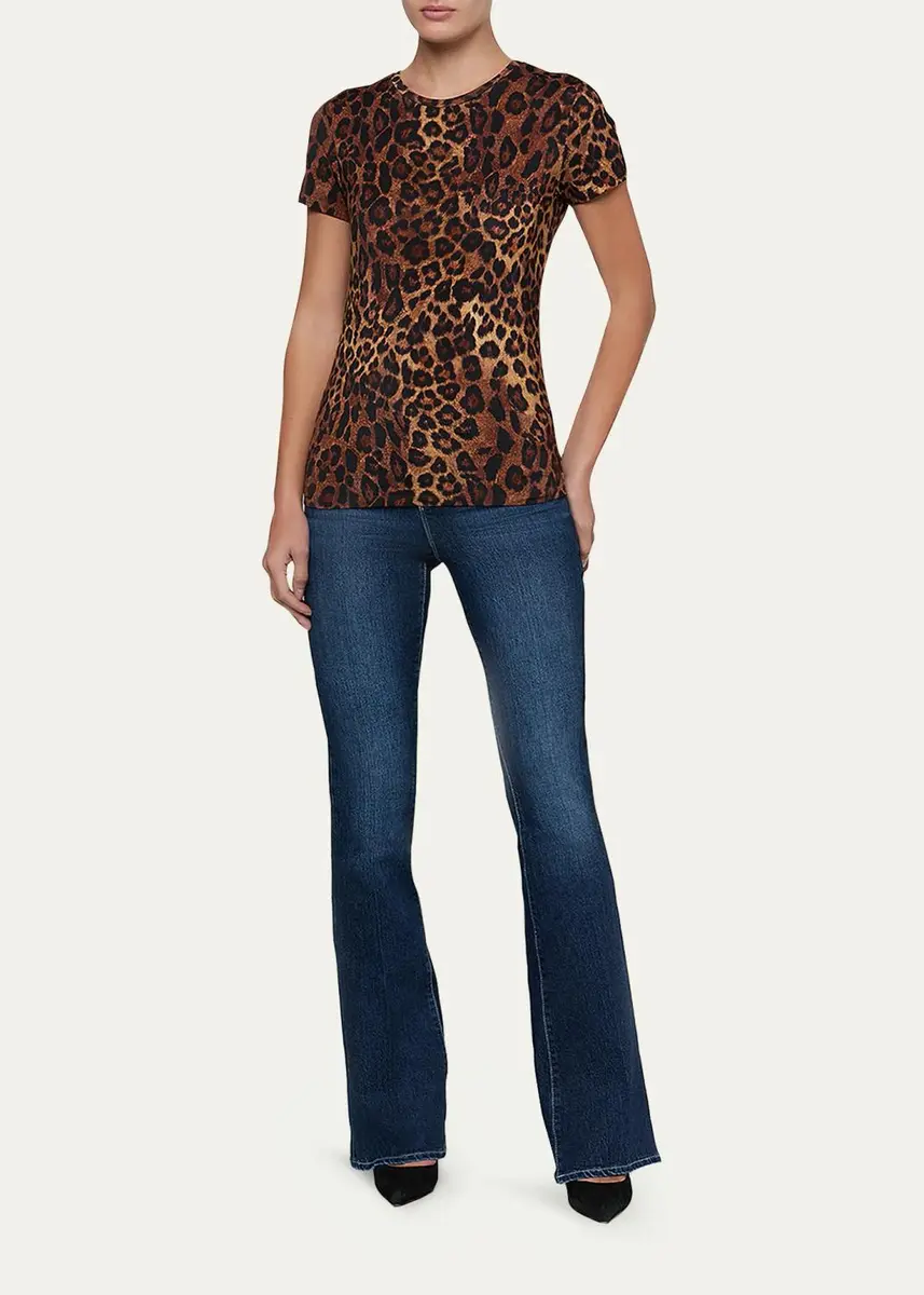 L'Agence Ressi Leopard-Print T-Shirt | Thumbnail 2 L'Agence Ressi Leopard-Print T-Shirt | Thumbnail 2
