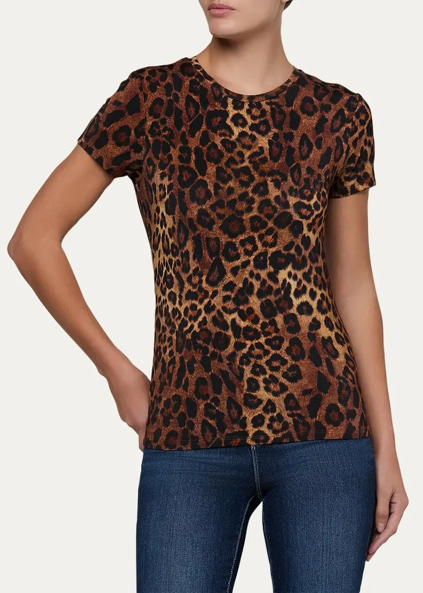 L'Agence Ressi Leopard-Print T-Shirt | Thumbnail 4 L'Agence Ressi Leopard-Print T-Shirt | Thumbnail 4