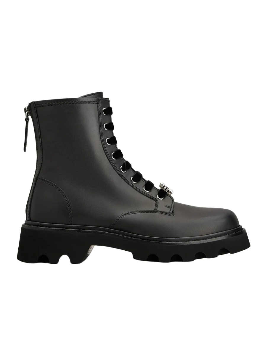 Viv Rangers Truck Charms 20MM Leather Booties Viv Rangers Truck Charms 20MM Leather Booties
