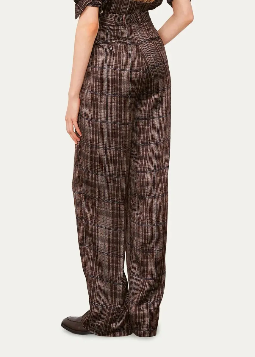 OFFICINE GÉNÉRALE Checked Wide-Leg Pants | Thumbnail 3 OFFICINE GÉNÉRALE Checked Wide-Leg Pants | Thumbnail 3