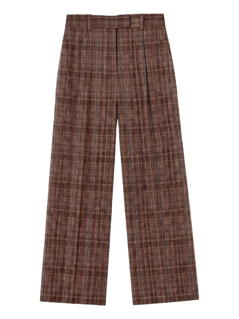OFFICINE GÉNÉRALE Checked Wide-Leg Pants