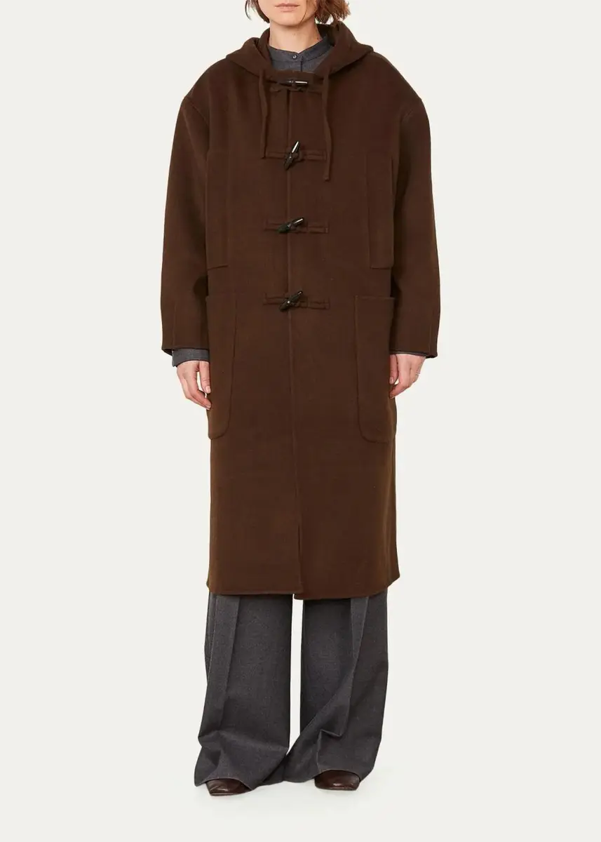 OFFICINE GÉNÉRALE Wool Hooded Longline Coat | Thumbnail 4 OFFICINE GÉNÉRALE Wool Hooded Longline Coat | Thumbnail 4