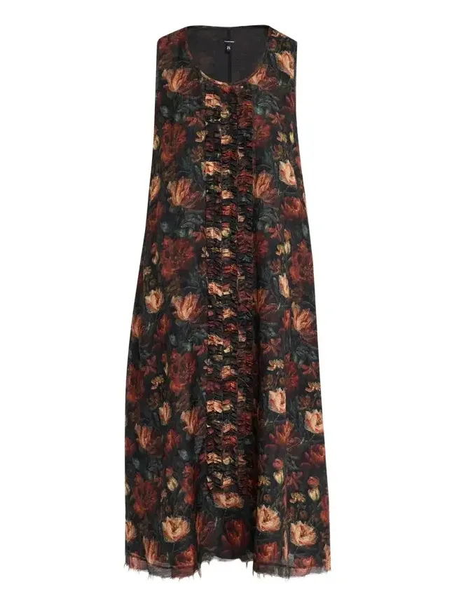 Sleeveless Printed Midi Dress Sleeveless Printed Midi Dress