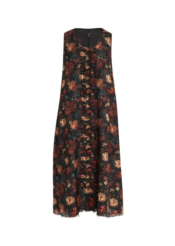 Sleeveless Printed Midi Dress Sleeveless Printed Midi Dress