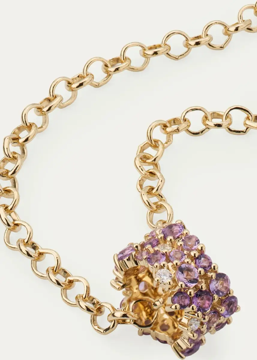Sydney Evan 14K Diamond and Amethyst Cocktail Necklace | Thumbnail 2 Sydney Evan 14K Diamond and Amethyst Cocktail Necklace | Thumbnail 2