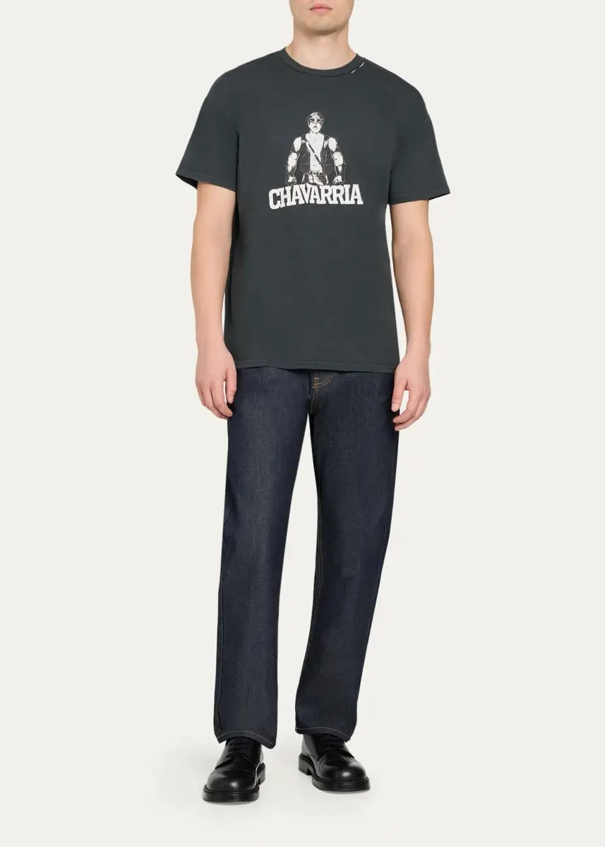 Willy Chavarria Men's Graphic Cotton T-Shirt | Thumbnail 7 Willy Chavarria Men's Graphic Cotton T-Shirt | Thumbnail 7