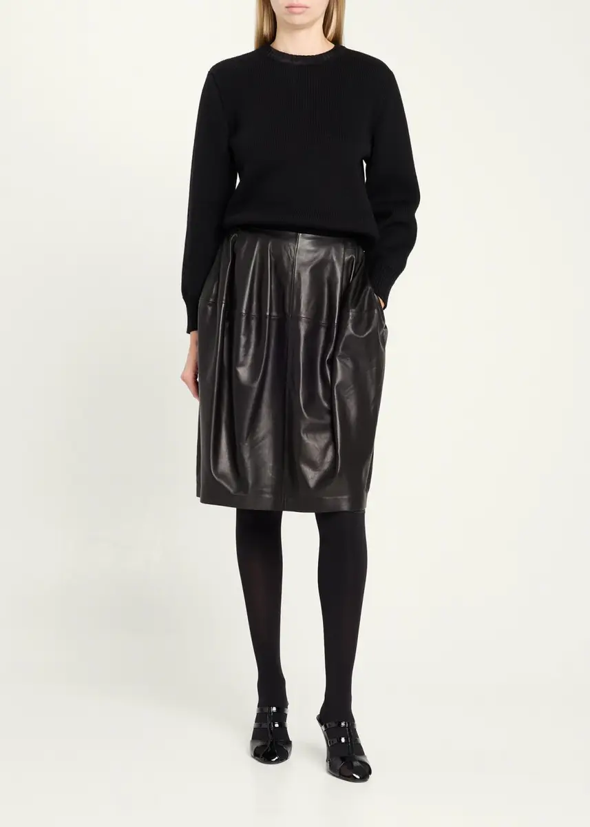 TOTEME Wool-Cotton Crewneck Sweater | Thumbnail 2 TOTEME Wool-Cotton Crewneck Sweater | Thumbnail 2