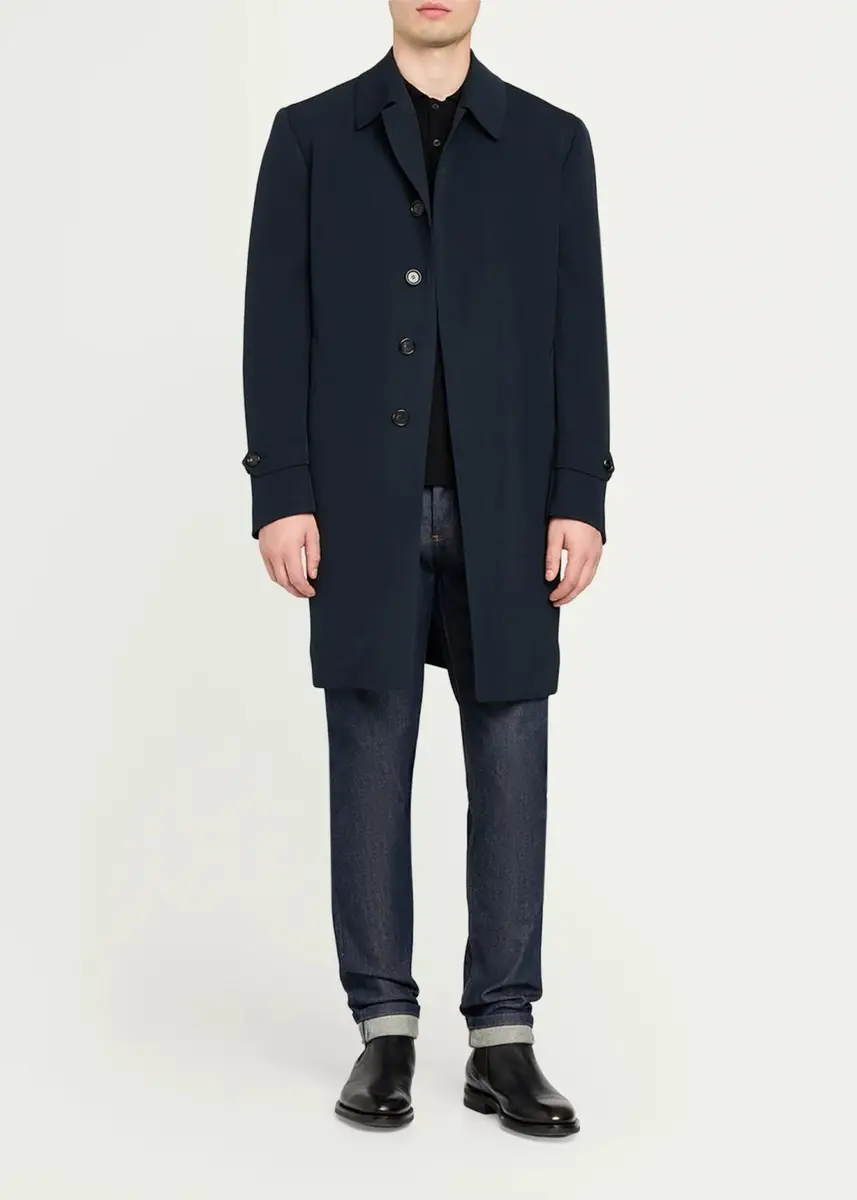 Cesare Attolini Men's Wool Sartorial Coat | Thumbnail 4