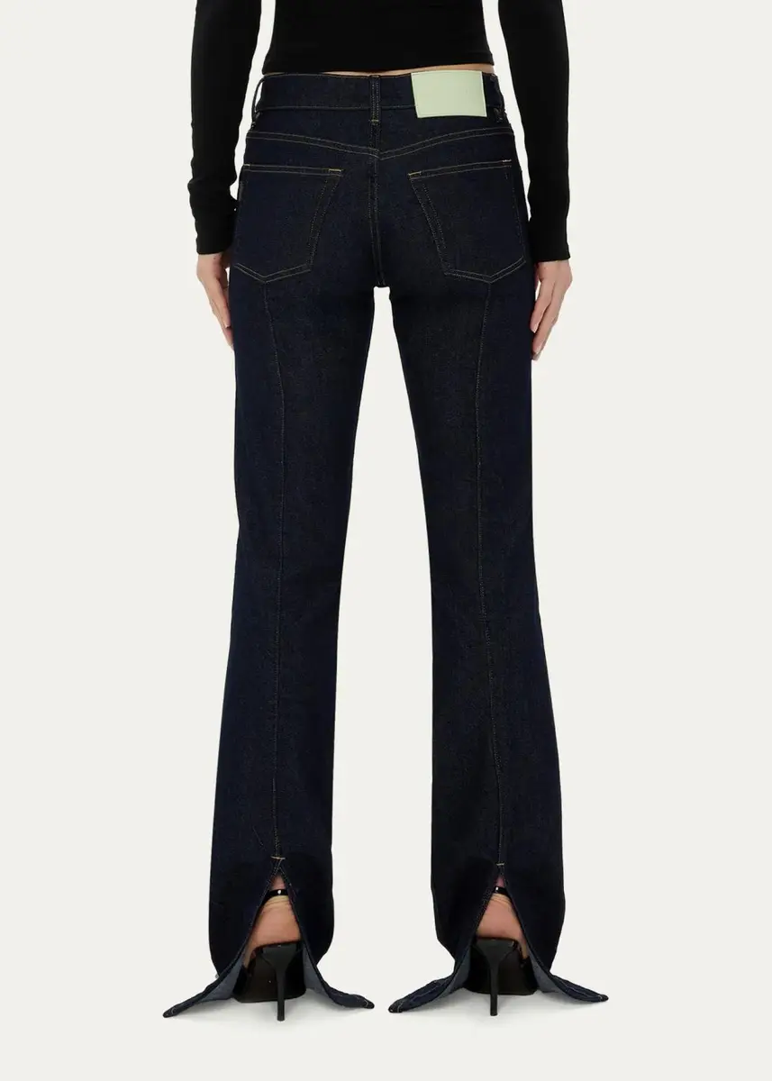 Haikure Chewy Mid-Rise Flared Slit Jeans | Thumbnail 3 Haikure Chewy Mid-Rise Flared Slit Jeans | Thumbnail 3