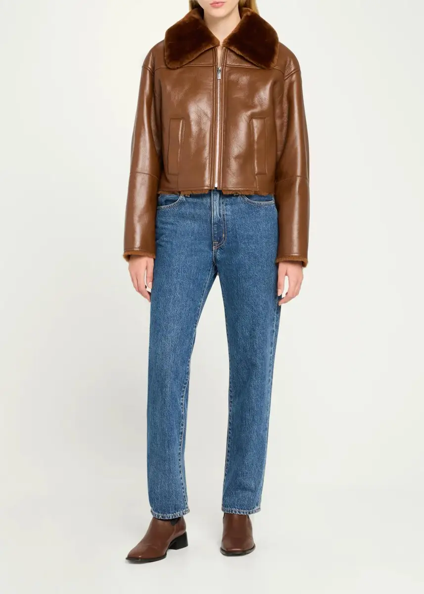 Theory Crop Shearling Jacket | Thumbnail 2 Theory Crop Shearling Jacket | Thumbnail 2