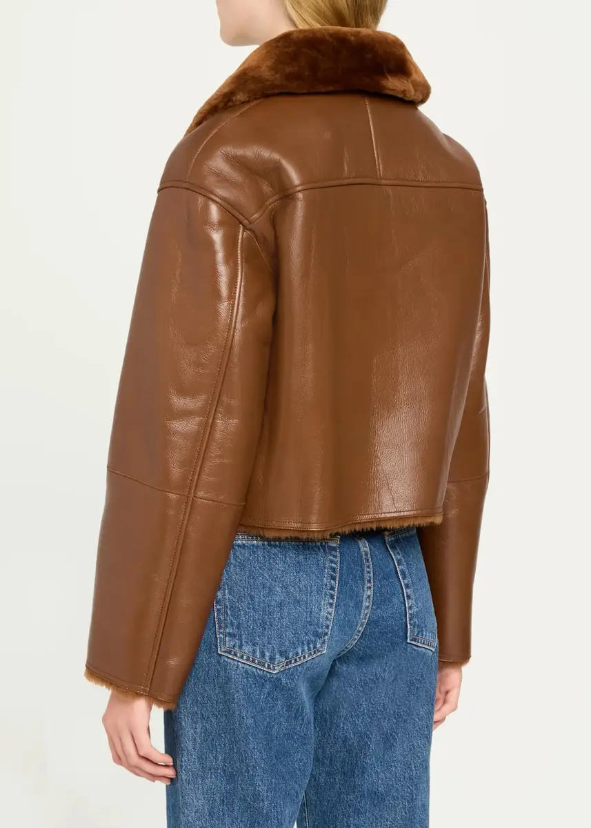 Theory Crop Shearling Jacket | Thumbnail 3 Theory Crop Shearling Jacket | Thumbnail 3
