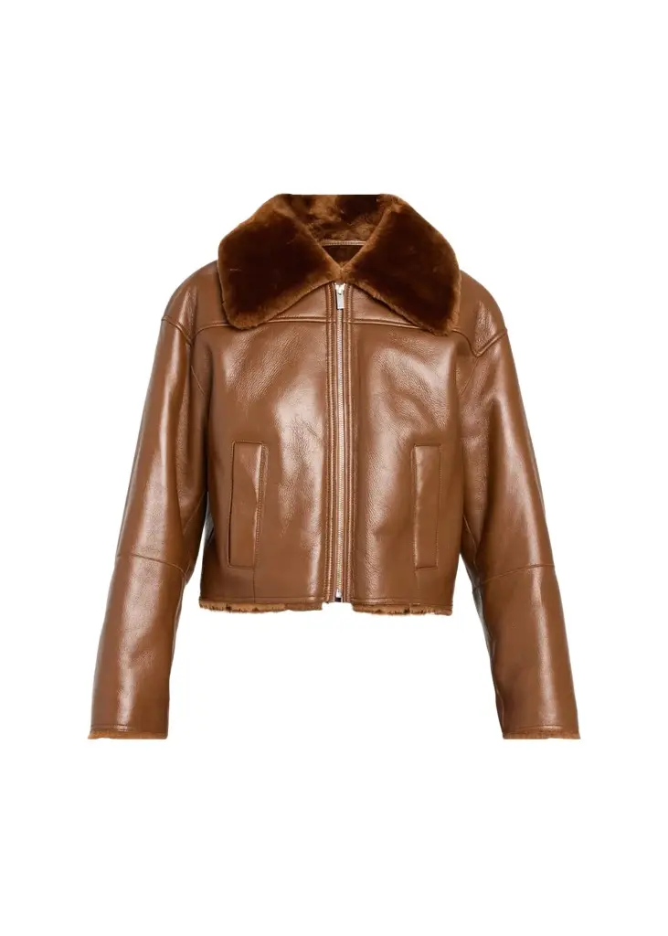 Crop Shearling Jacket Crop Shearling Jacket