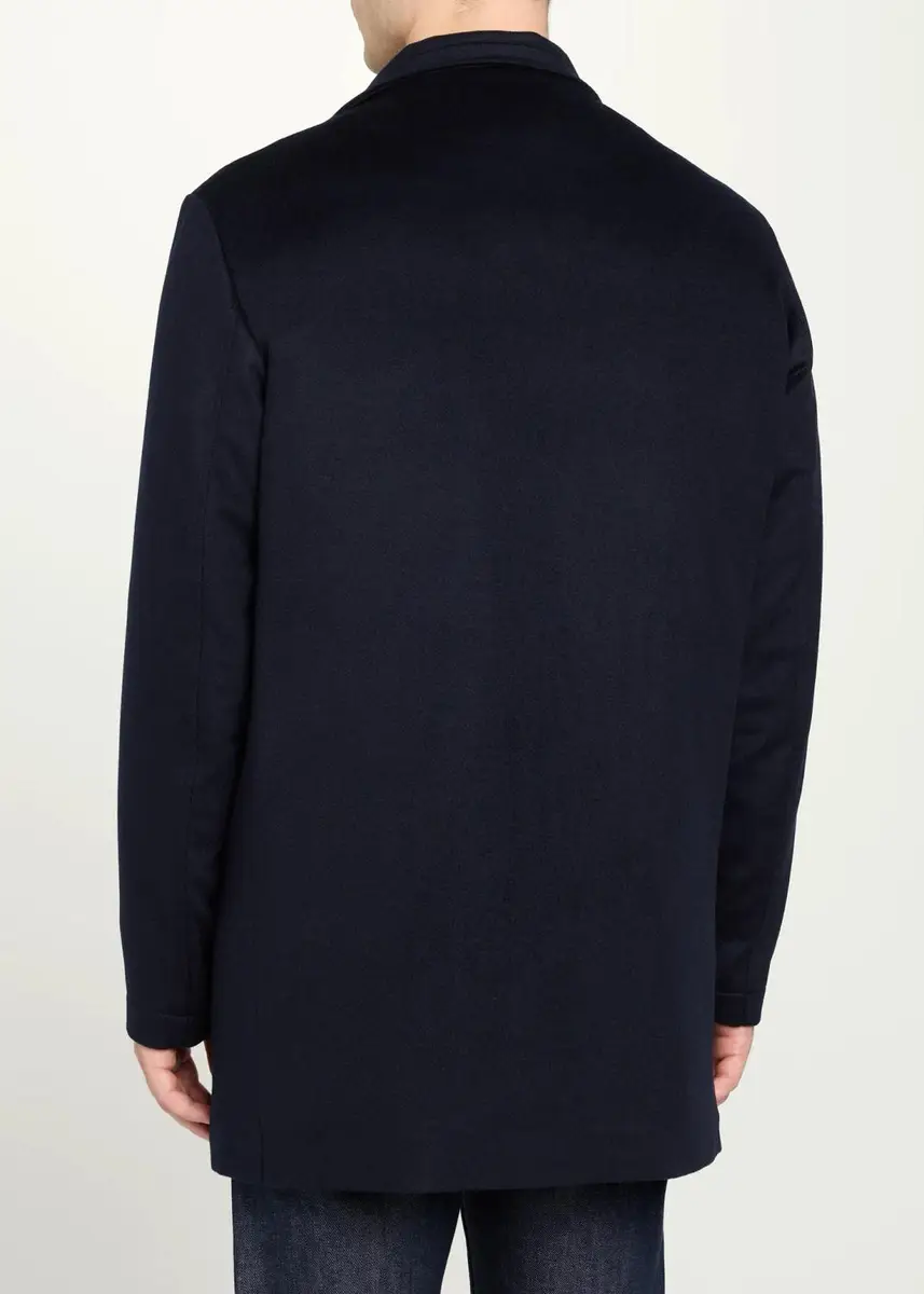 Cesare Attolini Men's Cashmere Stand-Collar Car Coat | Thumbnail 3 Cesare Attolini Men's Cashmere Stand-Collar Car Coat | Thumbnail 3