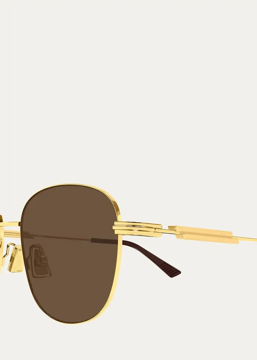 Bottega Veneta Ribbon 56MM Round Sunglasses | Thumbnail 3