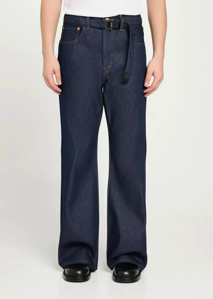 Sacai Levi's x Unisex Oversized Wide-Leg Belted Jeans | Thumbnail 4