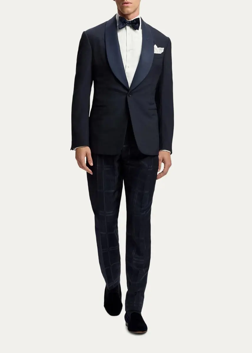 Ralph Lauren Purple Label Men's Kent Handmade Barathea Tuxedo Jacket | Thumbnail 2 Ralph Lauren Purple Label Men's Kent Handmade Barathea Tuxedo Jacket | Thumbnail 2