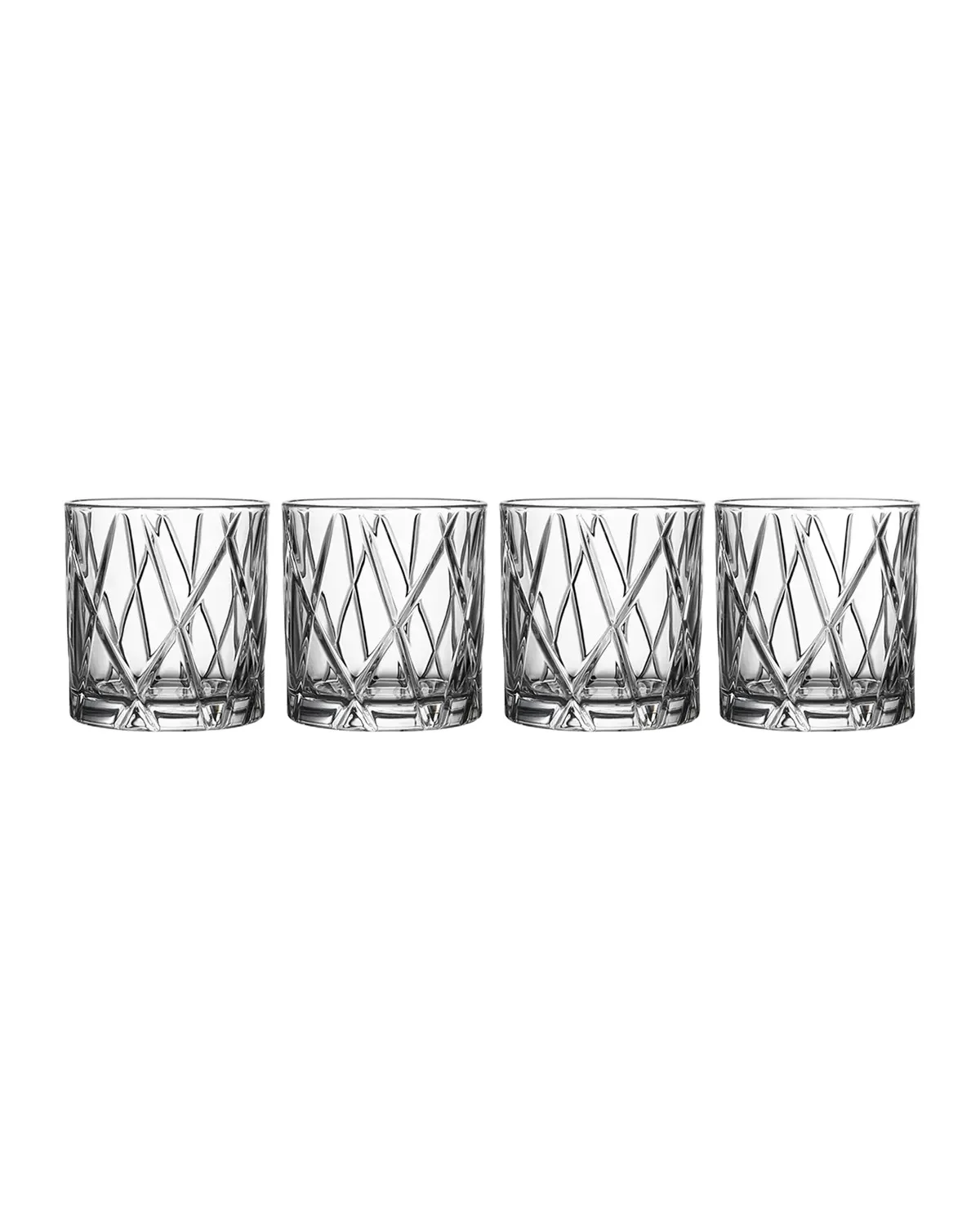 Orrefors City Double Old-Fashioneds, Set of 4