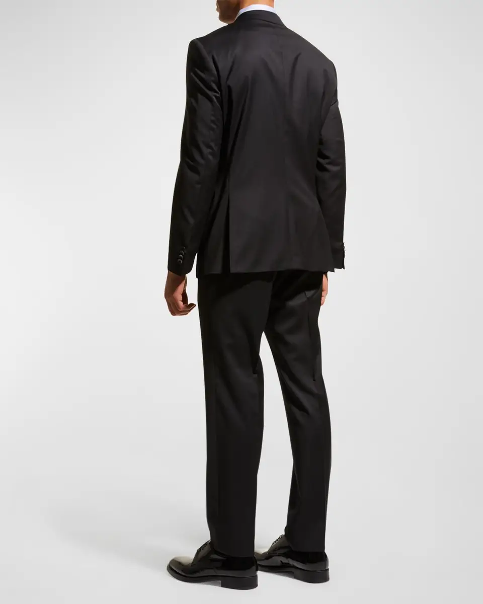 BOSS Men's Stretch-Wool Basic Two-Piece Slim Fit Suit | Thumbnail 3 BOSS Men's Stretch-Wool Basic Two-Piece Slim Fit Suit | Thumbnail 3
