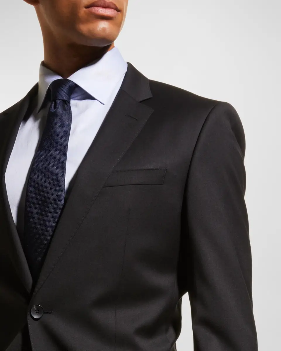 BOSS Men's Stretch-Wool Basic Two-Piece Slim Fit Suit | Thumbnail 5 BOSS Men's Stretch-Wool Basic Two-Piece Slim Fit Suit | Thumbnail 5
