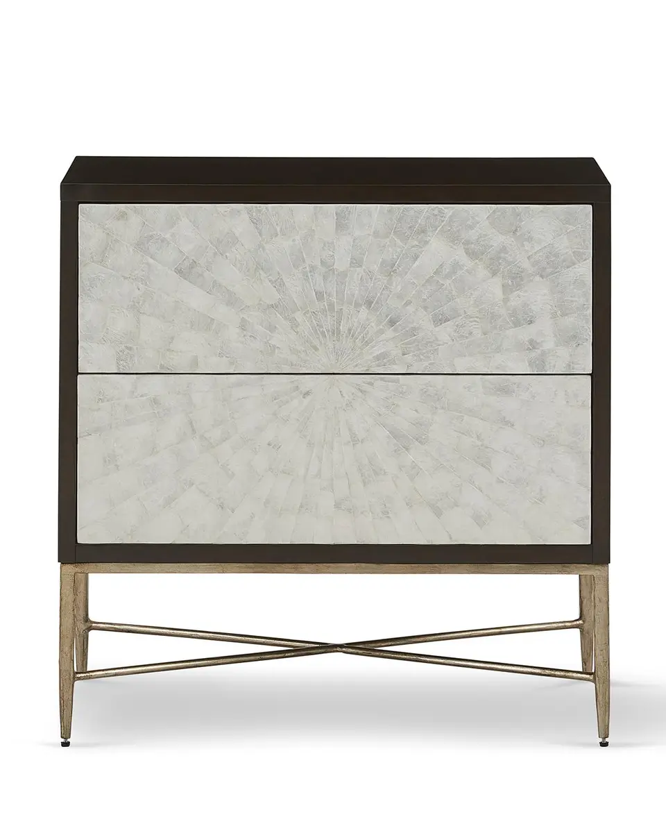 Bernhardt Interiors Adagio Night Stand with Inlaid Capiz Shell | Thumbnail 2 Bernhardt Interiors Adagio Night Stand with Inlaid Capiz Shell | Thumbnail 2