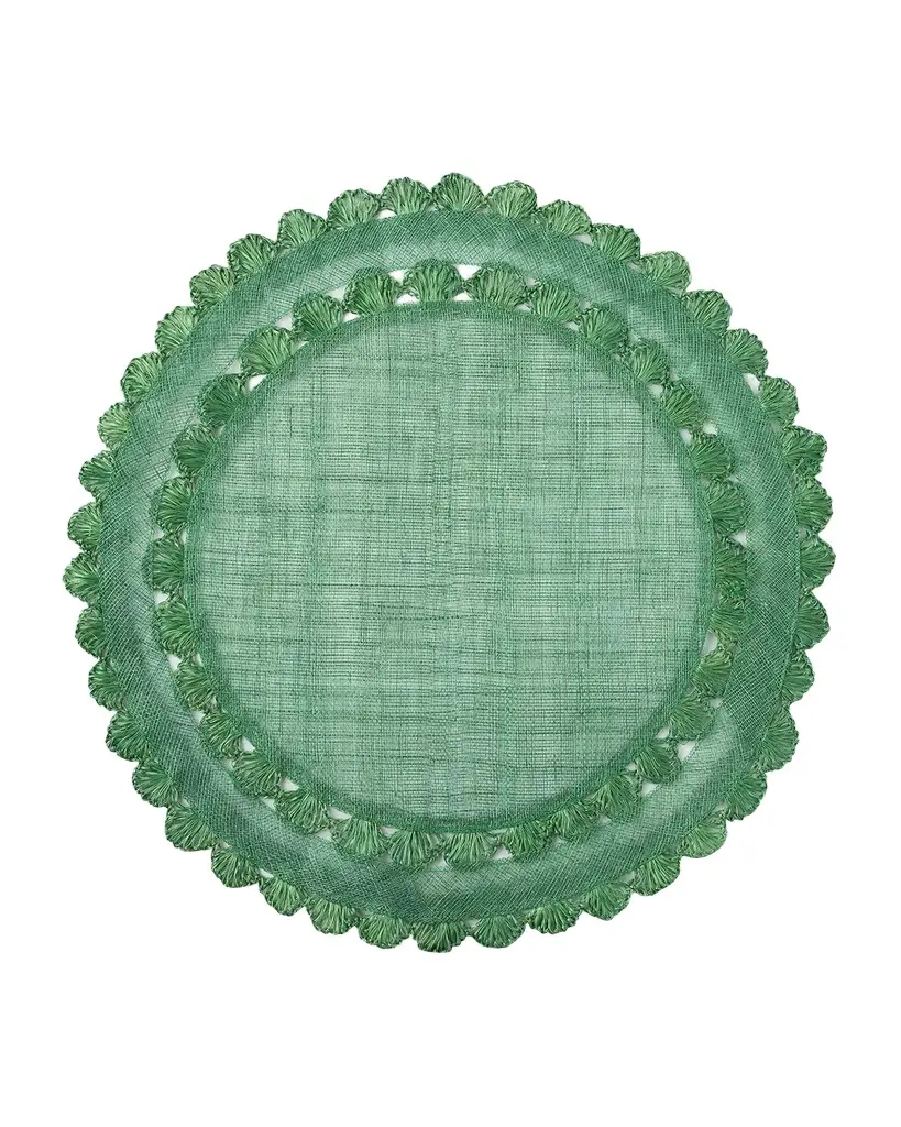 Isadora Placemat - Evergreen Isadora Placemat - Evergreen