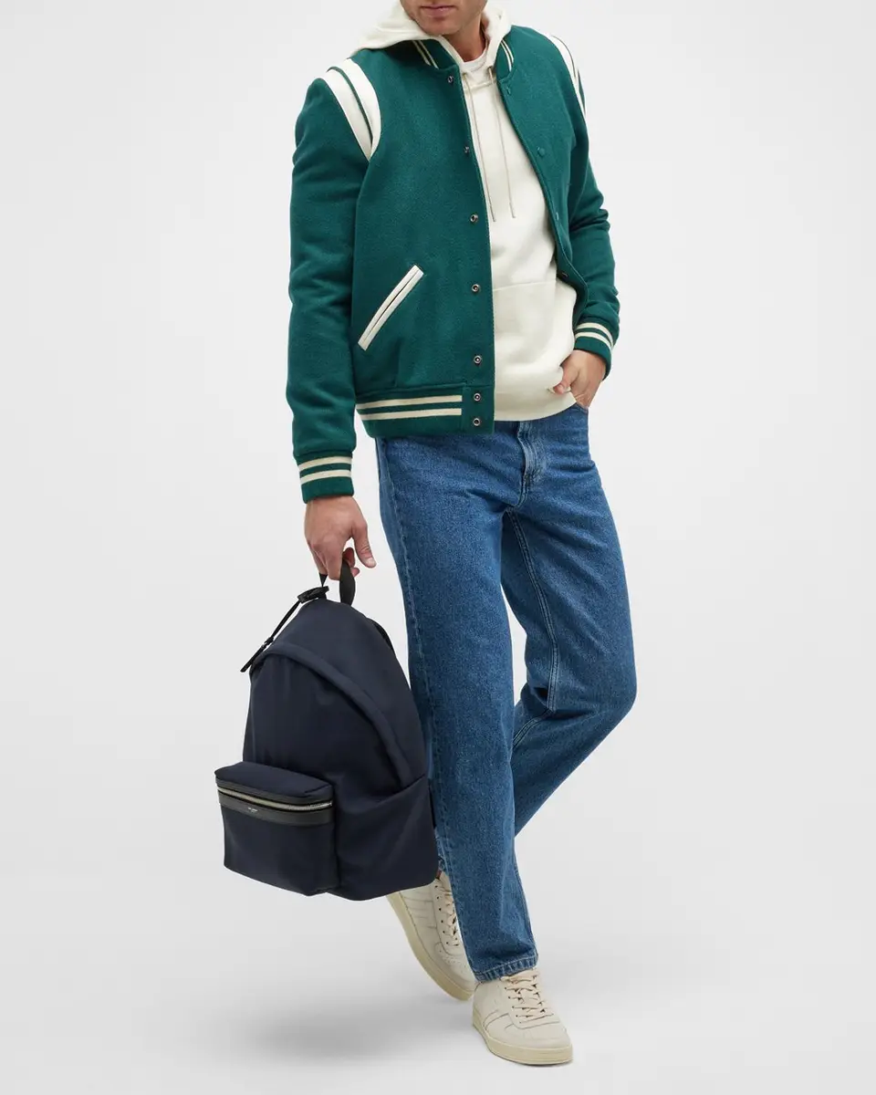 Saint Laurent Men's City Canvas Backpack | Thumbnail 2