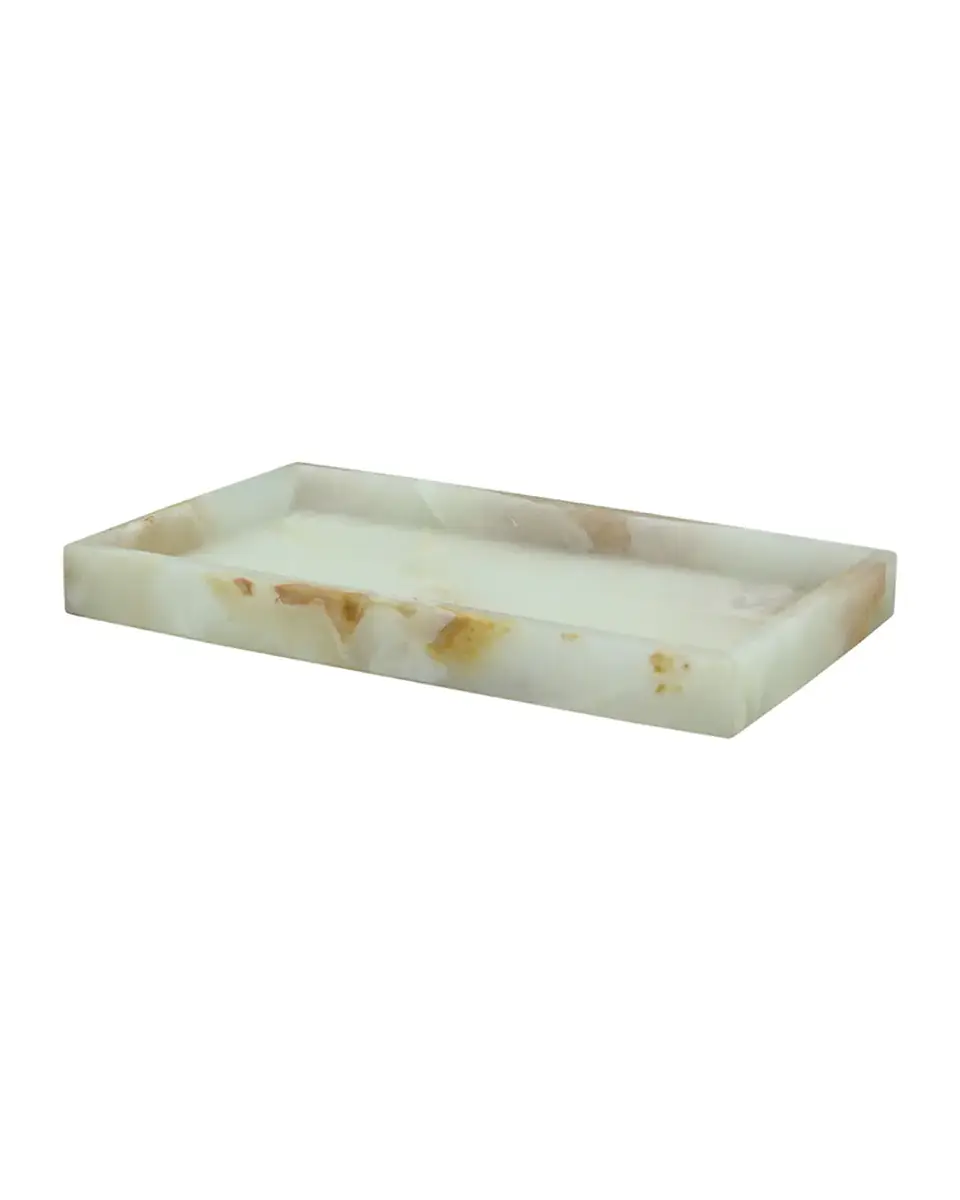 Eris Collection Light Green Onyx Small Vanity Tray Eris Collection Light Green Onyx Small Vanity Tray
