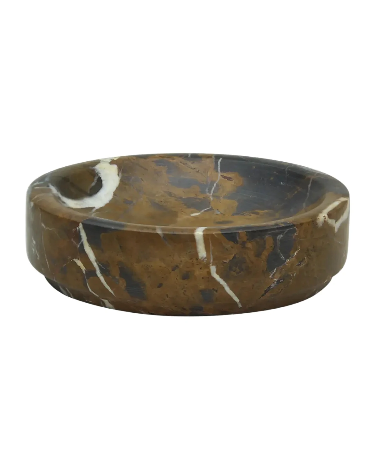 Marble Crafter Eris Collection Black And Gold Marble Soap Dish