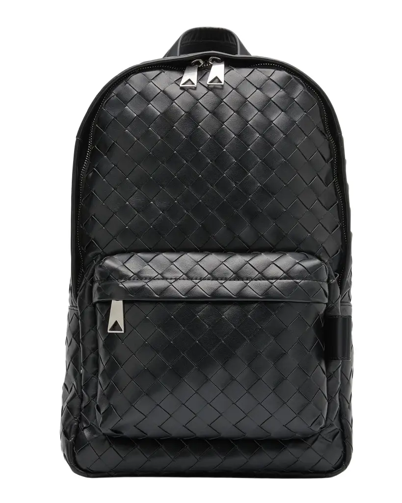 Bottega Veneta Men's Small Intrecciato Leather Backpack