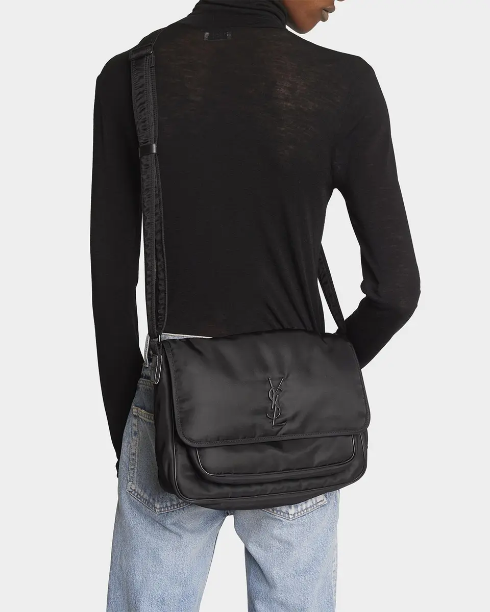 Saint Laurent Men's Niki Nylon Messenger Bag | Thumbnail 4