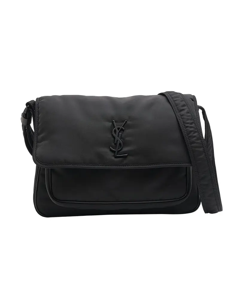 Saint Laurent Men's Niki Nylon Messenger Bag