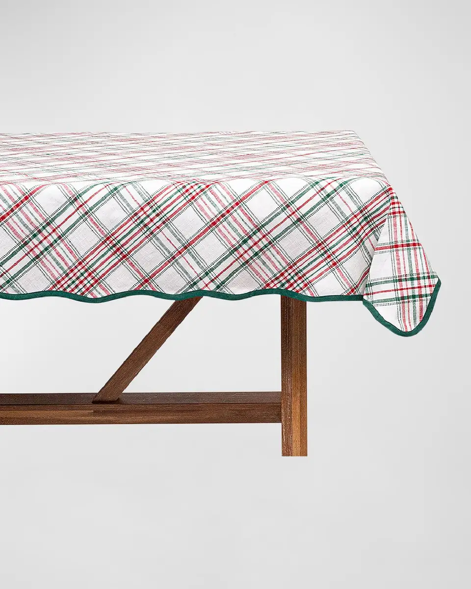 Juliska Merry Tartan Tablecloth, 52" Square | Thumbnail 2