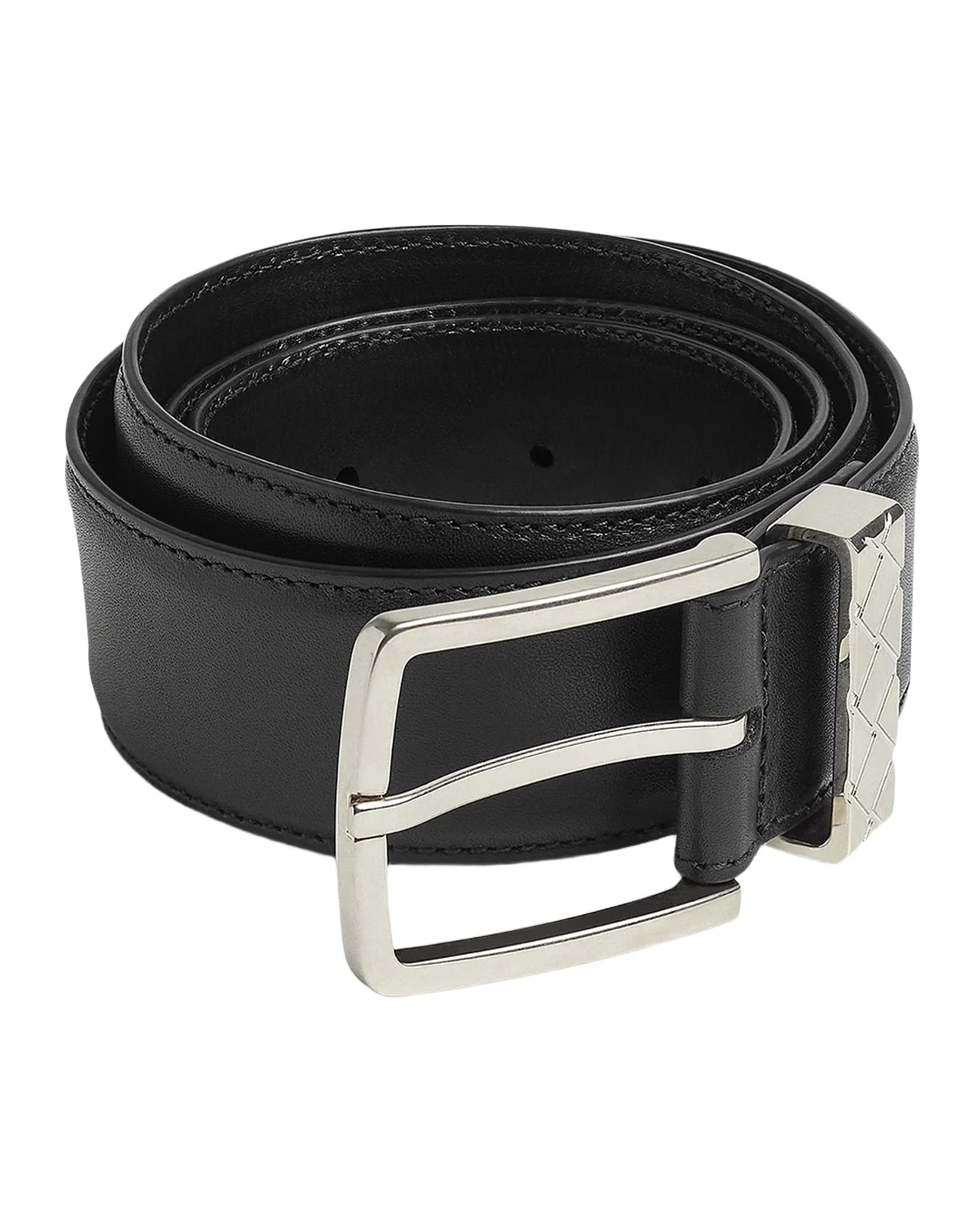 Bottega Veneta Men's Intreccio Leather Belt