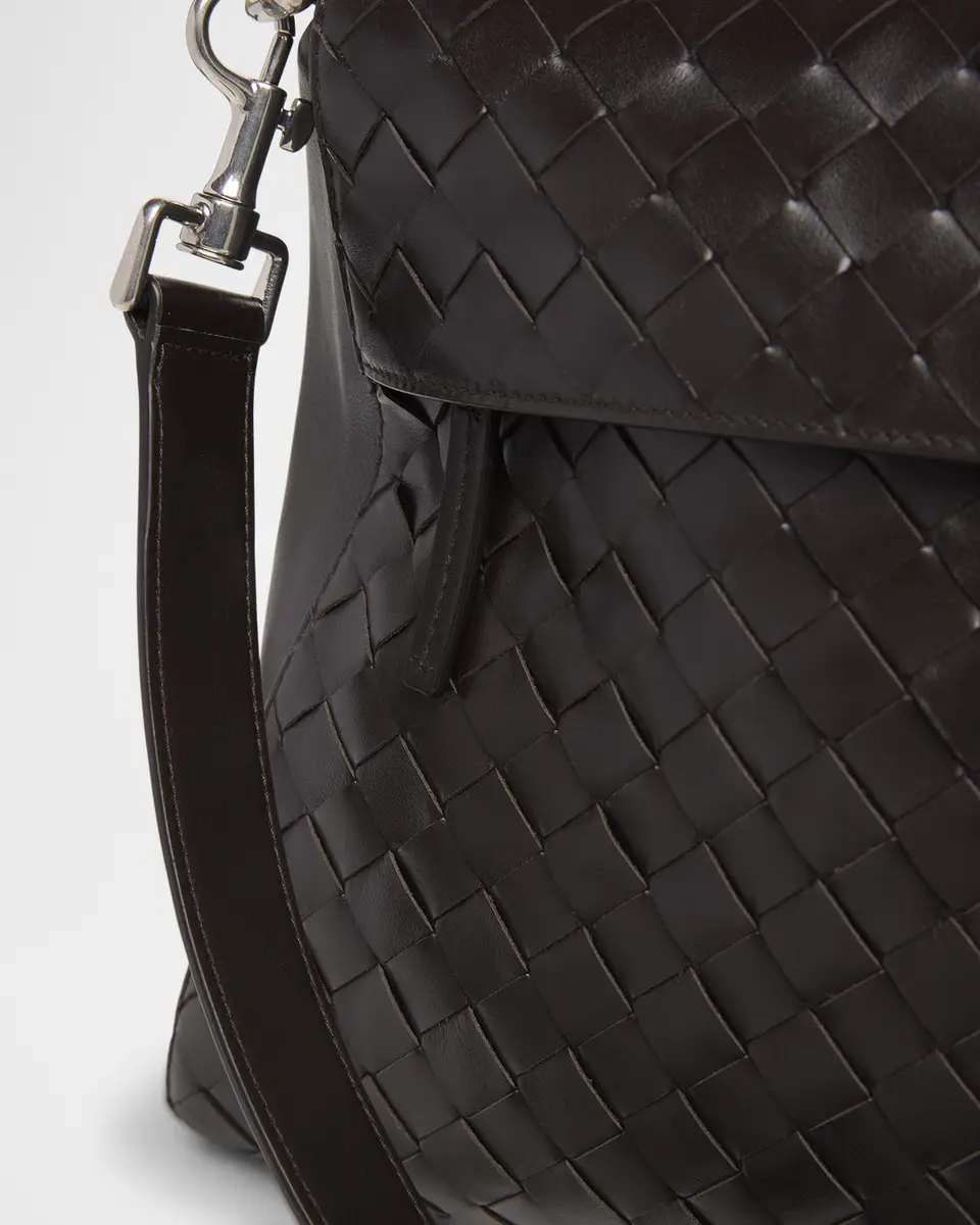 Bottega Veneta Men's Intrecciato Leather Weekender Duffel Bag | Thumbnail 6 Bottega Veneta Men's Intrecciato Leather Weekender Duffel Bag | Thumbnail 6