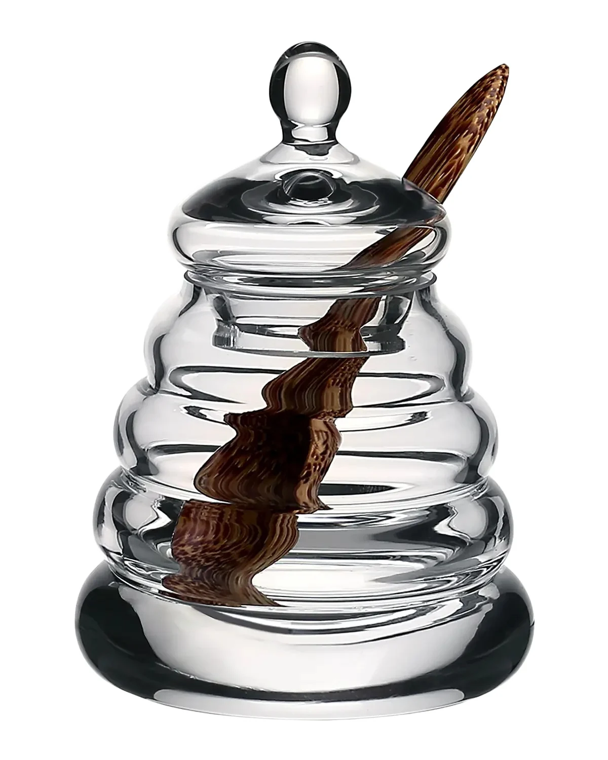 William Yeoward Crystal Classic Honey Jar and Spoon, 3 oz.