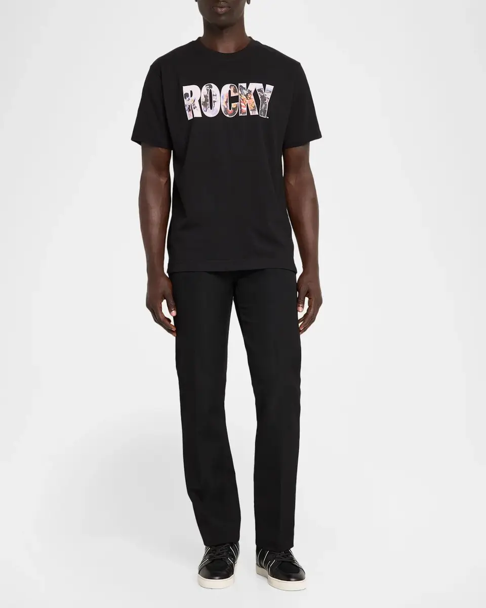 Robert Graham Men's x John Rivoli Rocky 50th Graphic Cotton T-Shirt | Thumbnail 2 Robert Graham Men's x John Rivoli Rocky 50th Graphic Cotton T-Shirt | Thumbnail 2