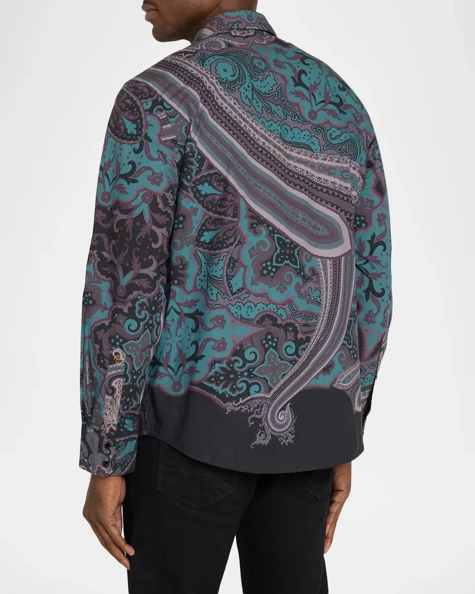 Robert Graham Men's Beaded Paisley Woven Shirt | Thumbnail 3 Robert Graham Men's Beaded Paisley Woven Shirt | Thumbnail 3