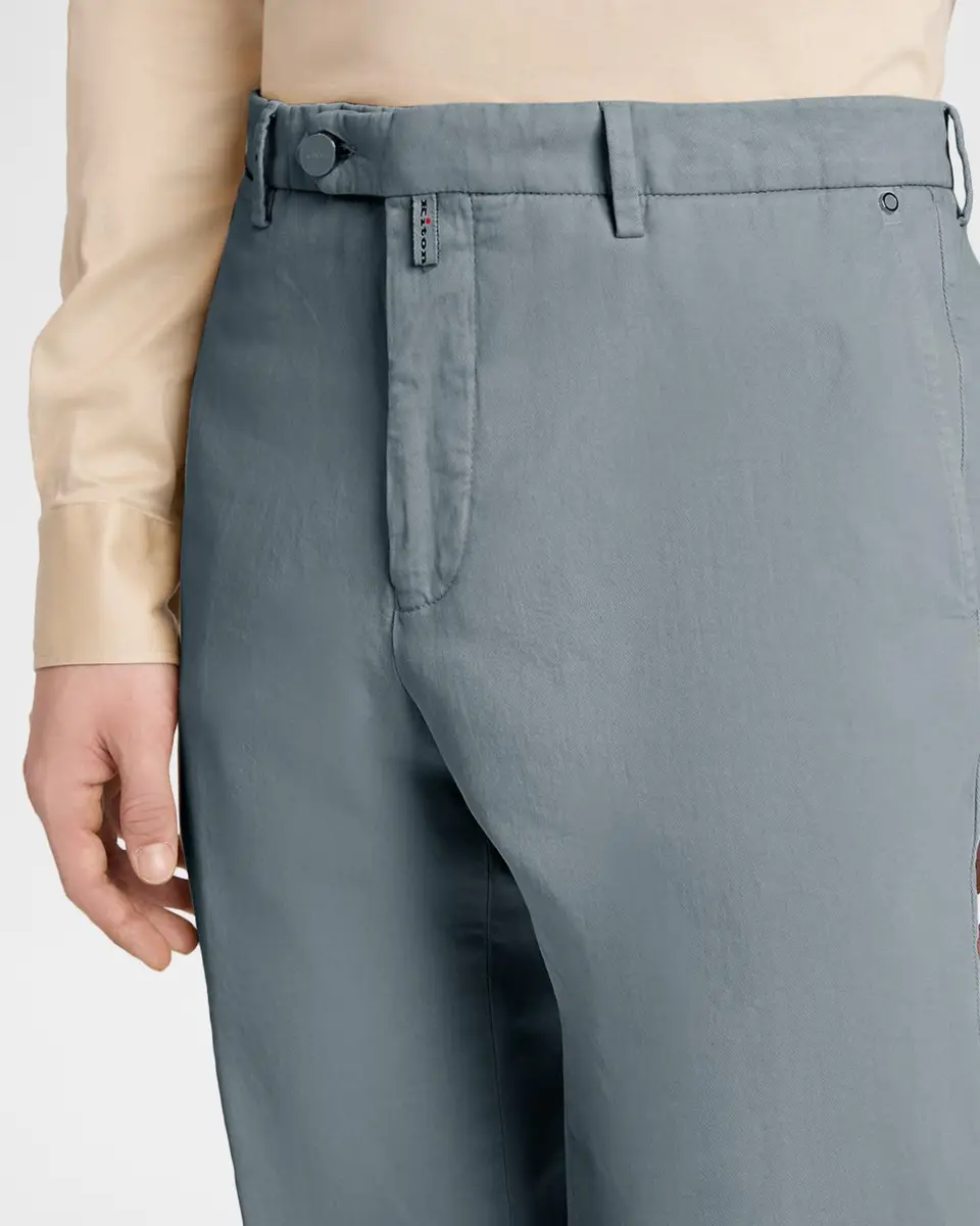 Kiton Men's Flat-Front Slim-Fit Trousers | Thumbnail 5 Kiton Men's Flat-Front Slim-Fit Trousers | Thumbnail 5