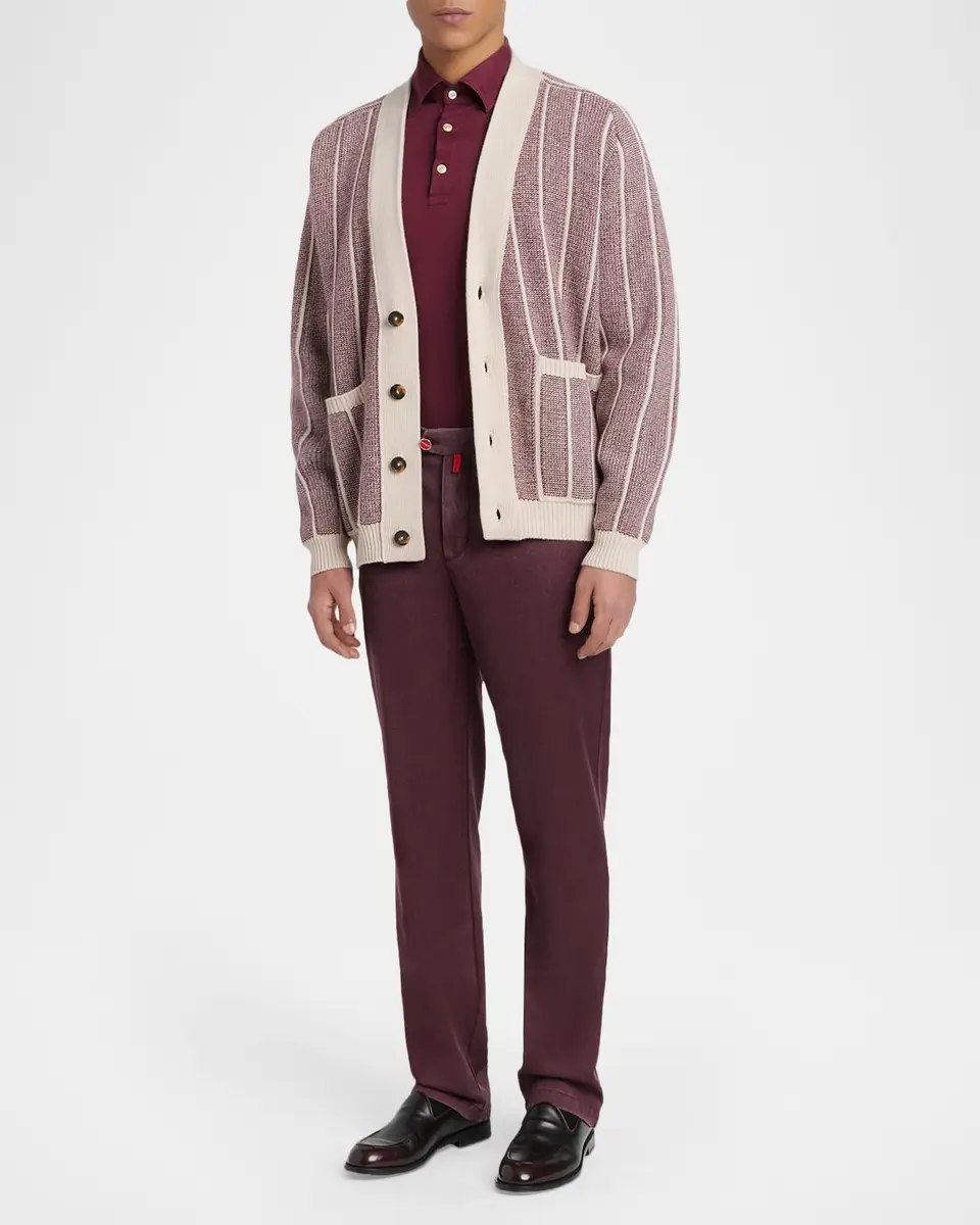 Kiton Men's Wool Tapered-Leg Trousers | Thumbnail 2 Kiton Men's Wool Tapered-Leg Trousers | Thumbnail 2
