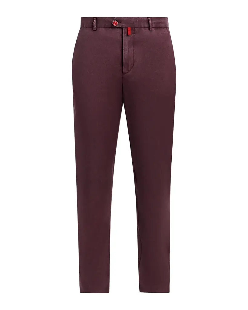 Kiton Men's Wool Tapered-Leg Trousers
