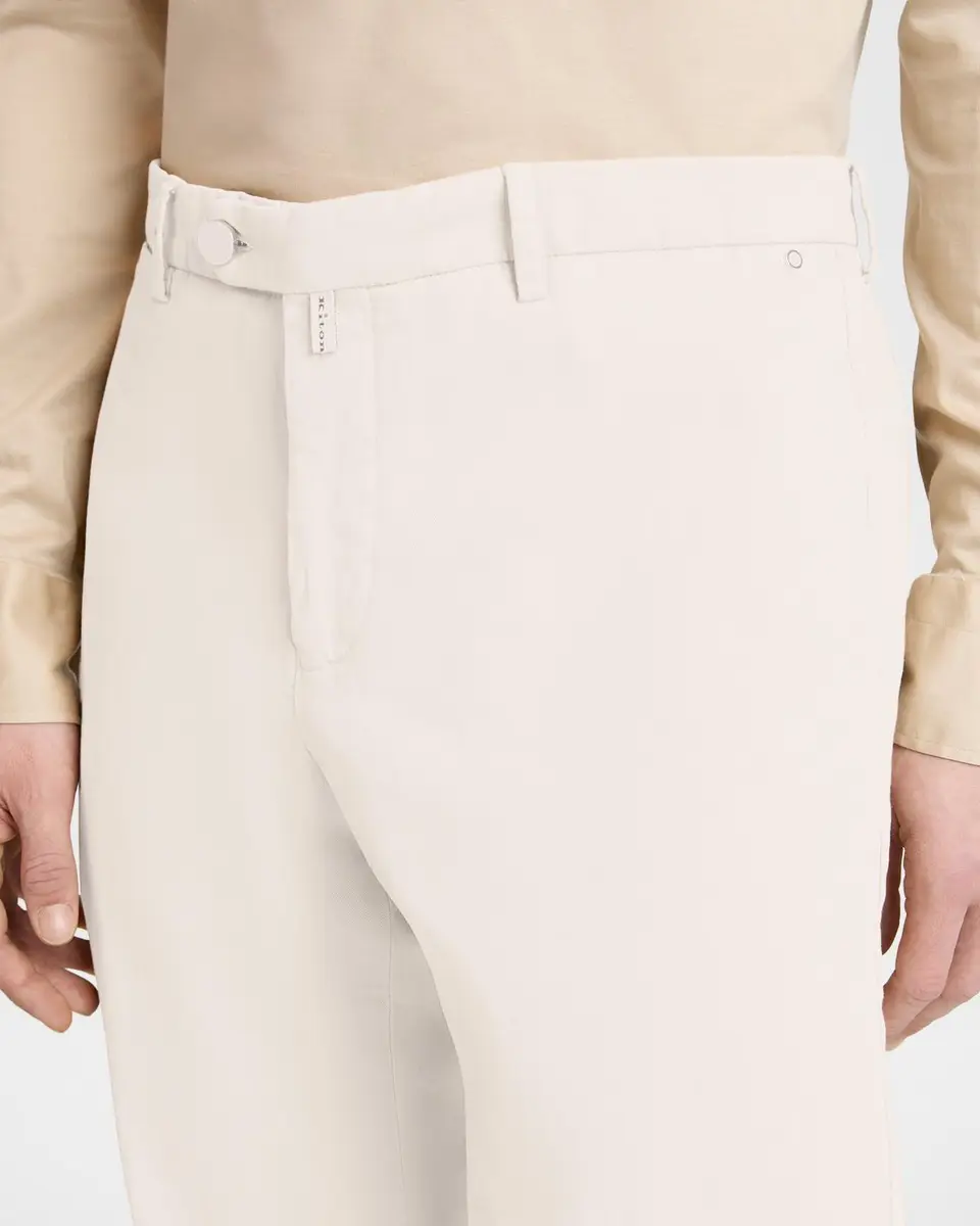 Kiton Men's Stretch Tapered Leg Flat-Front Trousers | Thumbnail 5