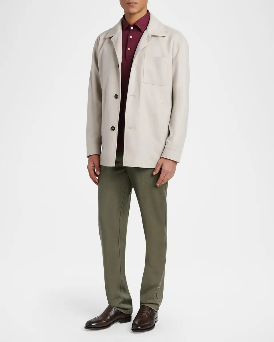 Kiton Men's Wool Tapered-Leg Trousers | Thumbnail 2 Kiton Men's Wool Tapered-Leg Trousers | Thumbnail 2