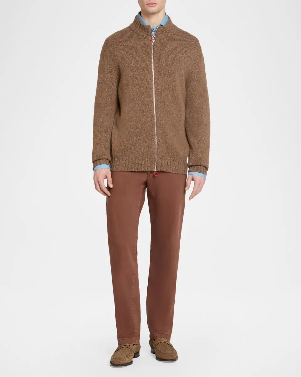 Kiton Men's Stretch-Cotton Slim-Fit Trousers | Thumbnail 2 Kiton Men's Stretch-Cotton Slim-Fit Trousers | Thumbnail 2