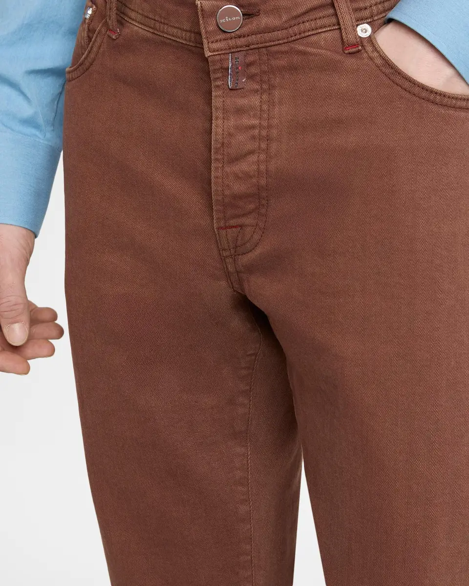 Kiton Men's Stretch-Cotton Slim-Fit Trousers | Thumbnail 5 Kiton Men's Stretch-Cotton Slim-Fit Trousers | Thumbnail 5