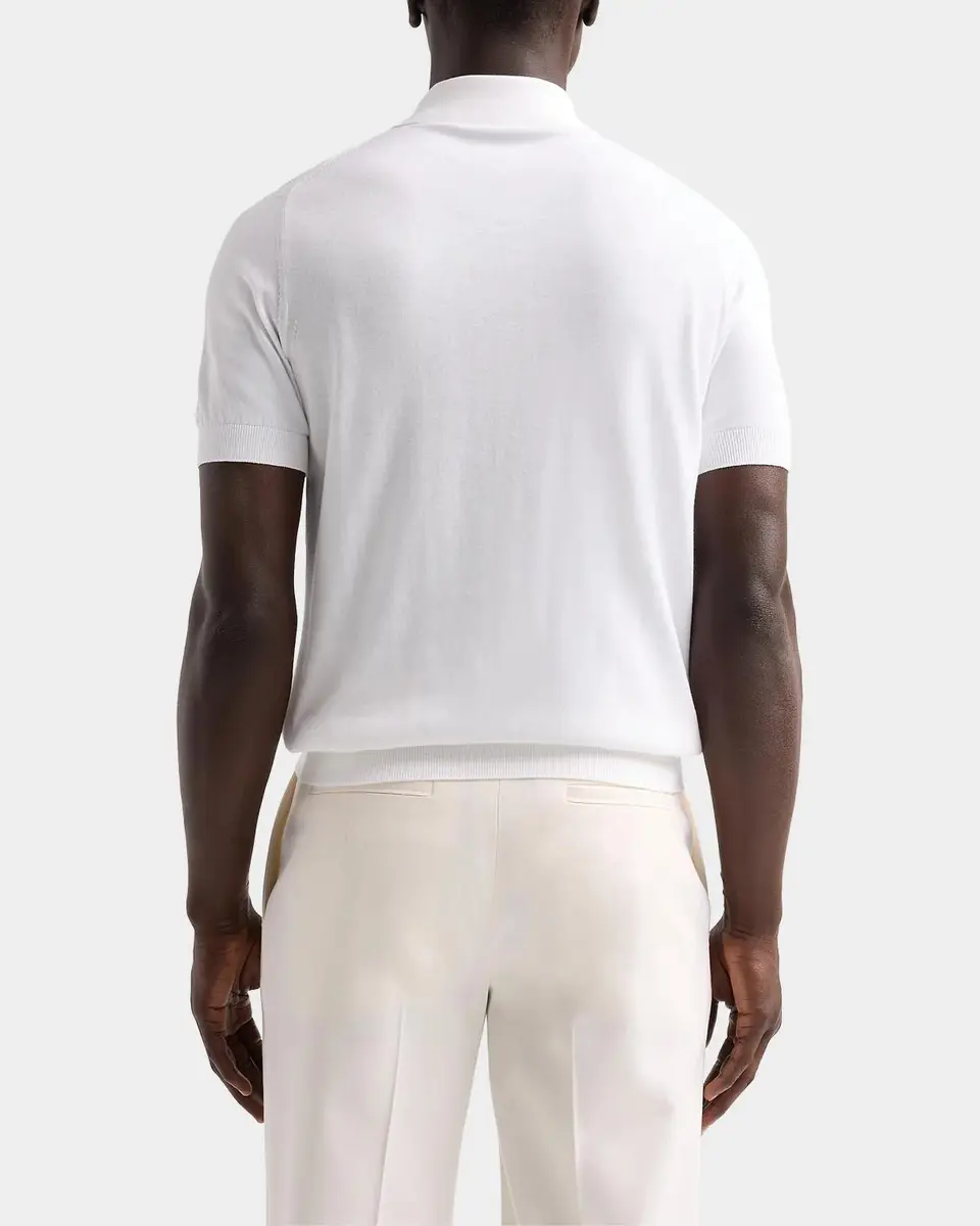 Sartorio Men's Knit Cotton Polo Shirt | Thumbnail 3 Sartorio Men's Knit Cotton Polo Shirt | Thumbnail 3