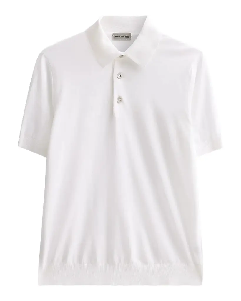 Sartorio Men's Knit Cotton Polo Shirt