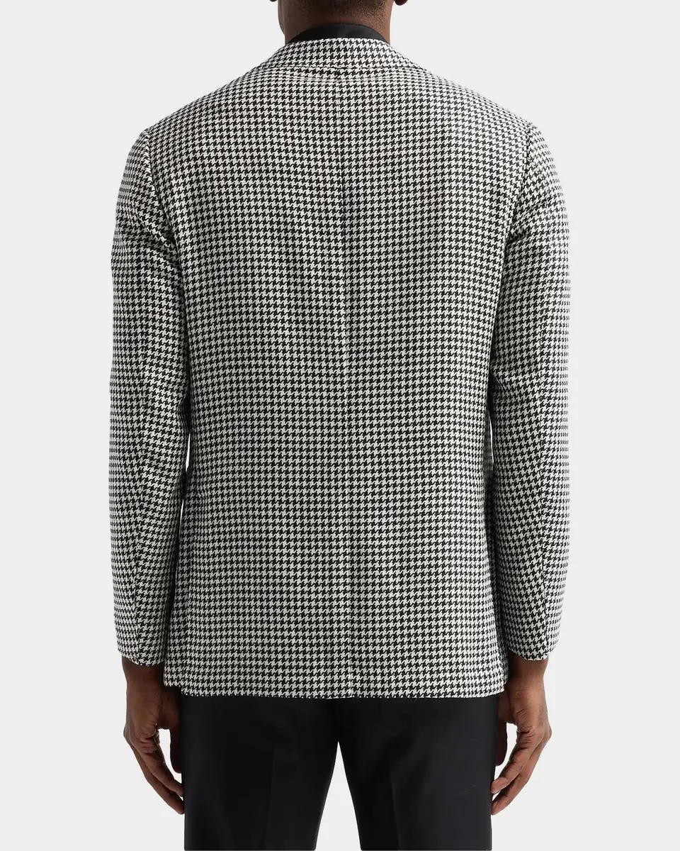 Kiton Men's Houndstooth Wool-Alpaca-Silk Sport Coat | Thumbnail 3