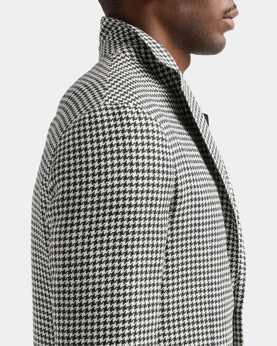 Kiton Men's Houndstooth Wool-Alpaca-Silk Sport Coat | Thumbnail 8