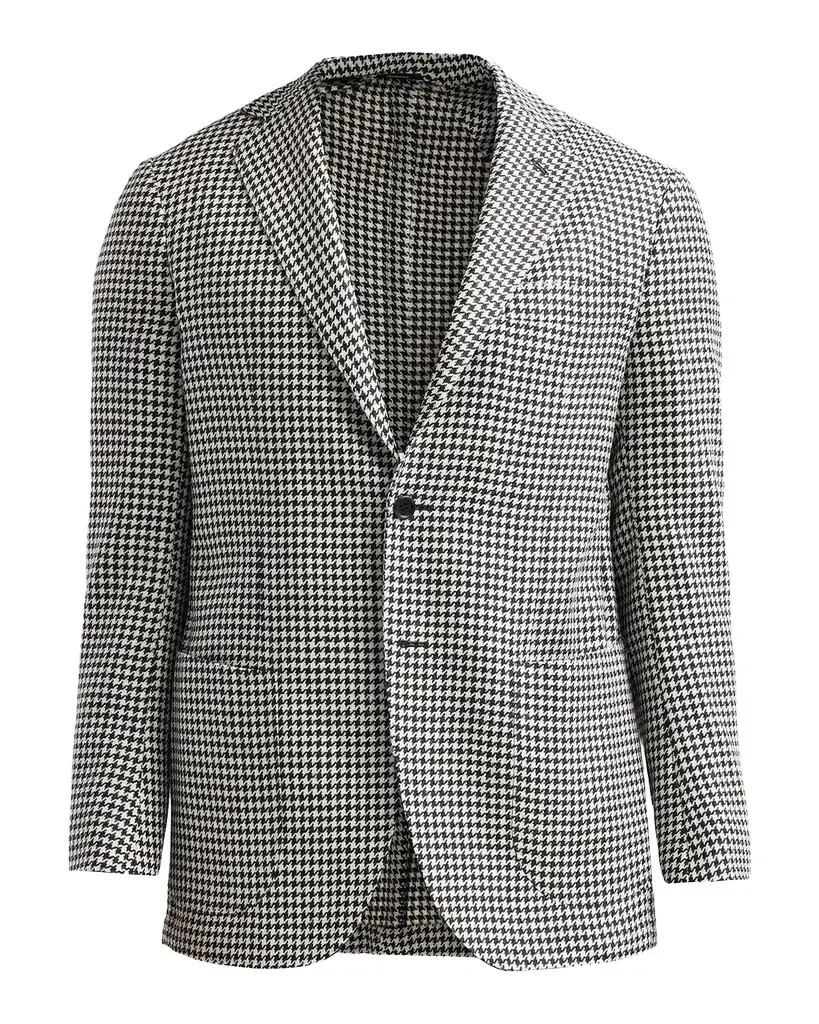 Kiton Men's Houndstooth Wool-Alpaca-Silk Sport Coat