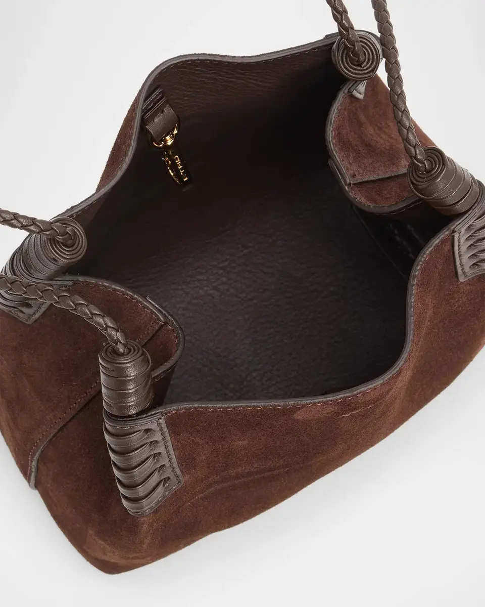 Etro Libra XS Suede Shopping Tote Bag | Thumbnail 4 Etro Libra XS Suede Shopping Tote Bag | Thumbnail 4